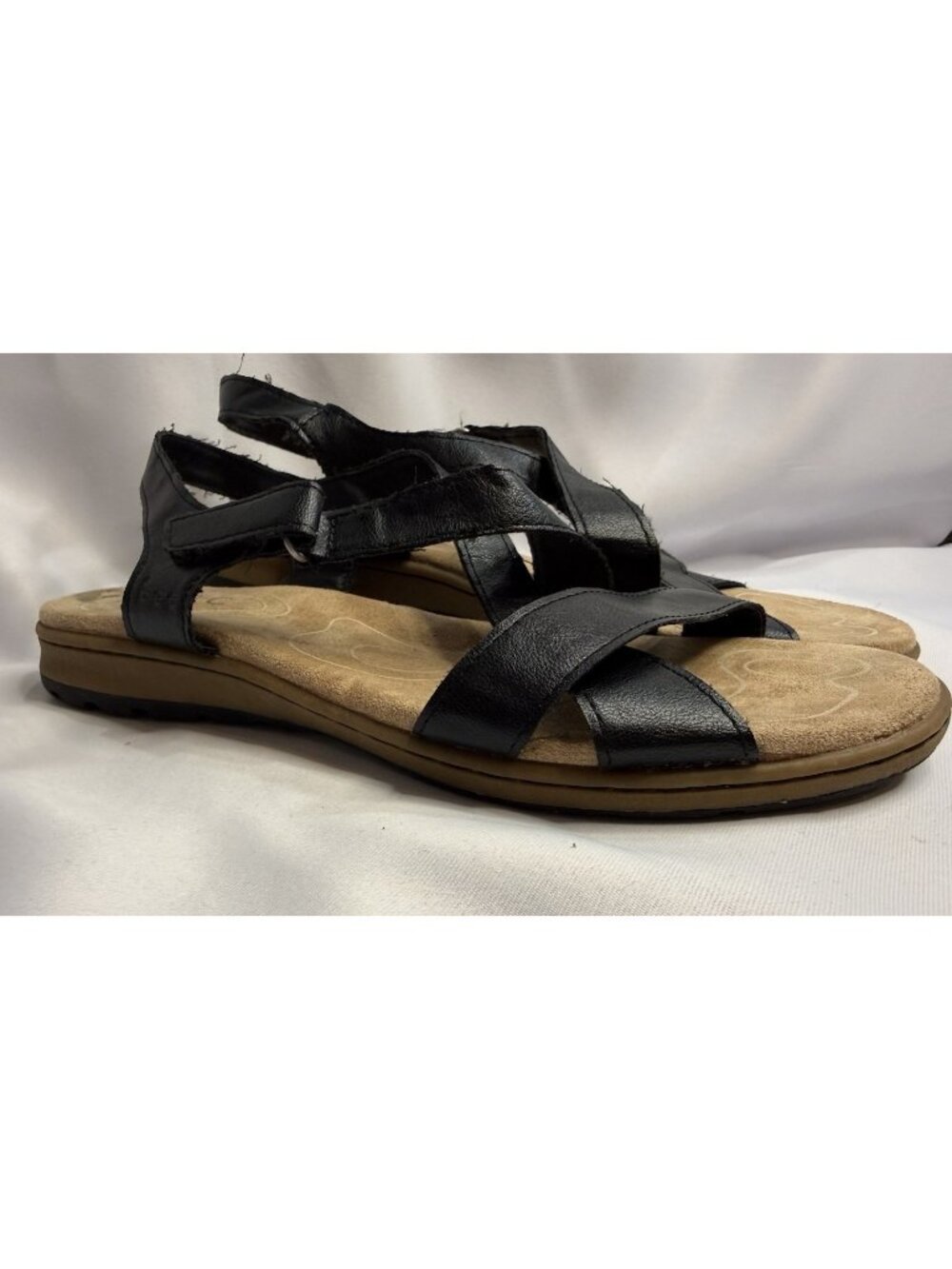 BOC Size 8 Women’s Black Sandals Cushion Comfort Shoes Summer *FT